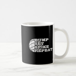 Volleyball Bump Set Ske Repeat Beach Volleyball Gi Coffee Mug