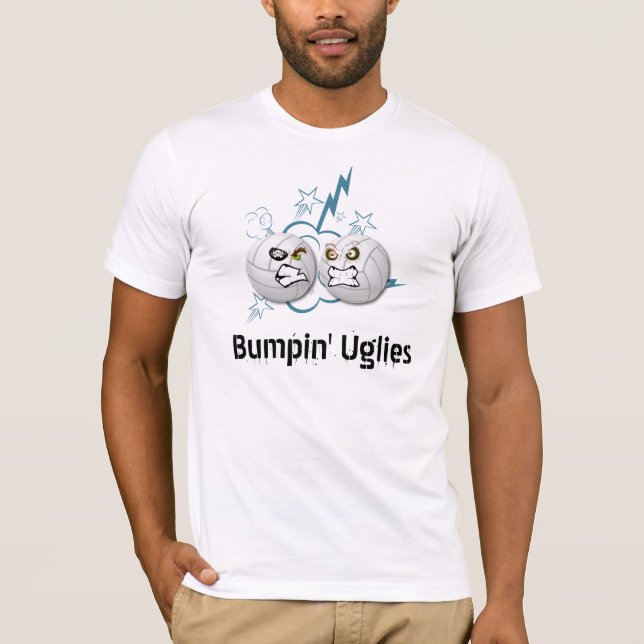Volleyball Bumpin' Uglies Team Sport T-Shirt Angry (Front)