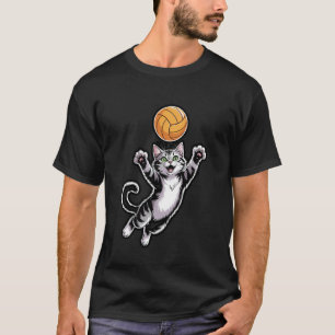 Volleyball Cat Spike T-Shirt