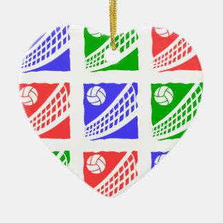 volleyball ceramic tree decoration