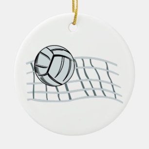 Volleyball Ceramic Tree Decoration