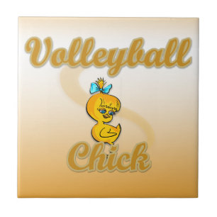 Volleyball  Chick Ceramic Tile