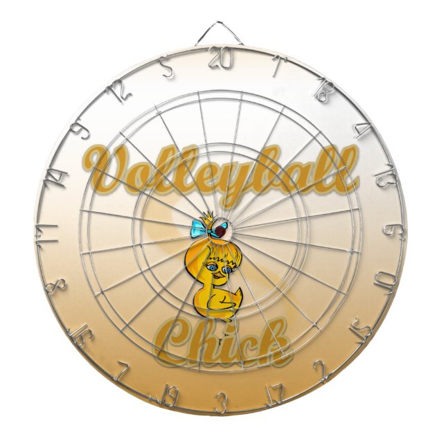 Volleyball  Chick Dartboard (Front)