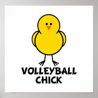 Volleyball Chick Poster