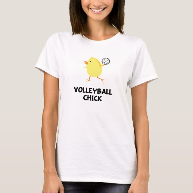 Volleyball Chick T-Shirt (Front)