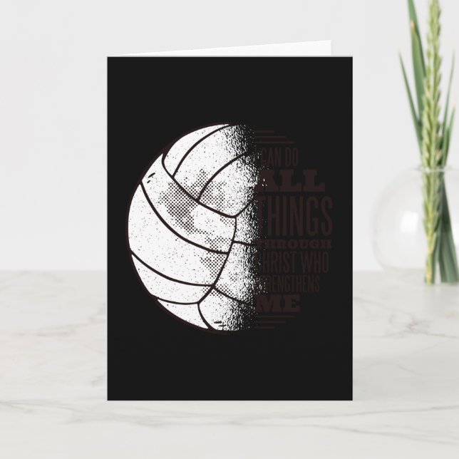 Volleyball christ card (Front)