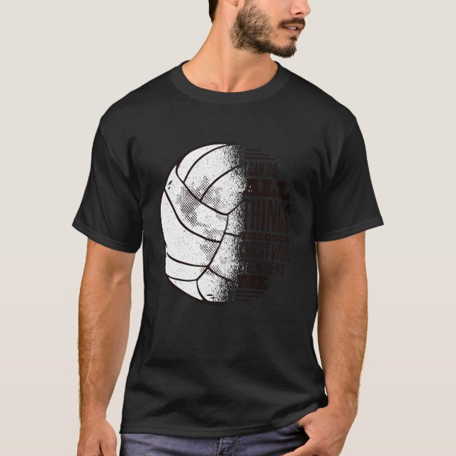 Volleyball christ T-Shirt (Front)