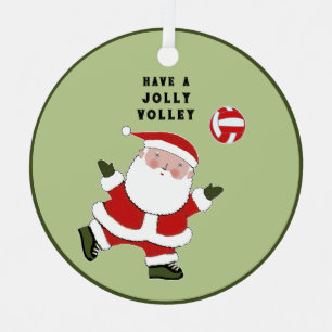 Volleyball Christmas Collectable Metal Tree Decoration