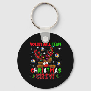 Volleyball Christmas Crew Xmas Reindeer Red Colour Key Ring