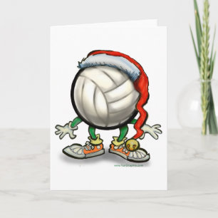 Volleyball Christmas Holiday Card