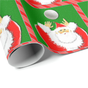 Volleyball Christmas Holiday Gift Wrapping Paper