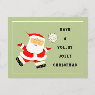 Volleyball Christmas Holiday Postcard