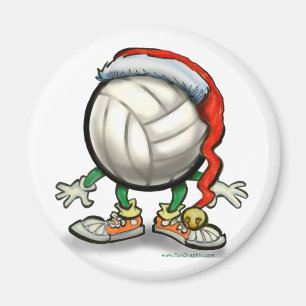 Volleyball Christmas Magnet