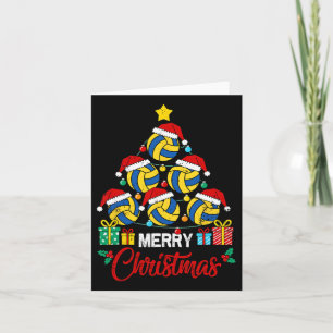 Volleyball Christmas Tree Lights Volleyball Player Card