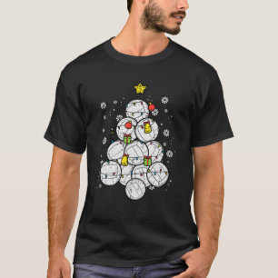 Volleyball Christmas Tree Xmas Sports Player Men W T-Shirt