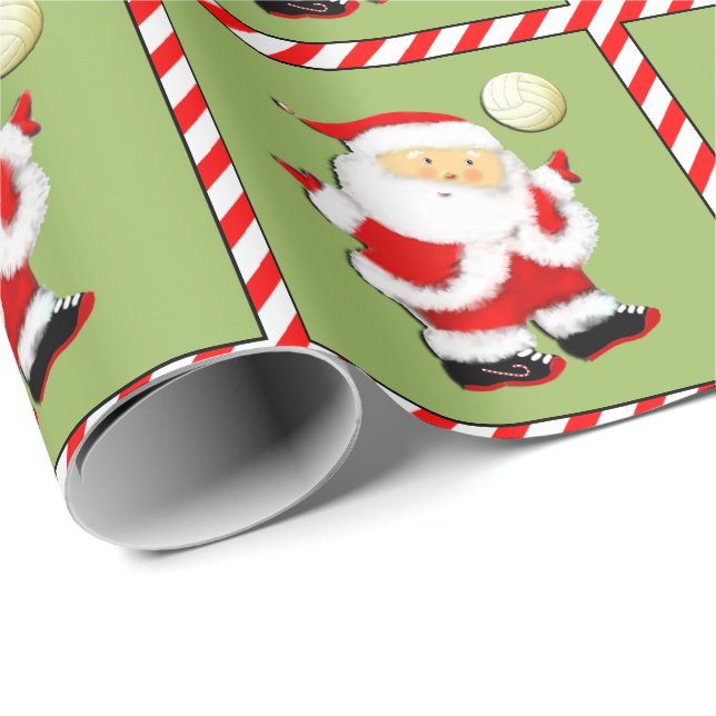 Volleyball Christmas Wrapping Paper (Roll Corner)
