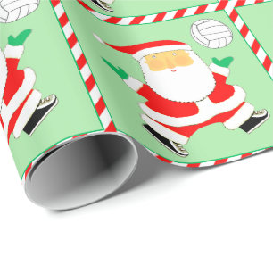 Volleyball Christmas Wrapping Paper