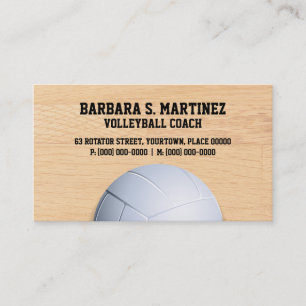 Volleyball Coach Business Card