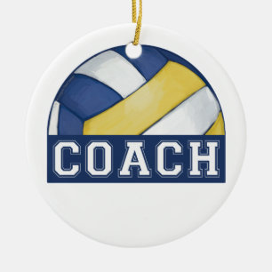 Volleyball Coach Ceramic Ornament