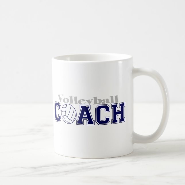 Volleyball Coach Coffee Mug (Right)