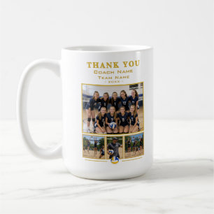 Volleyball Coach Collage Team 4 Photo Coffee Mug