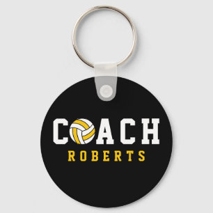 volleyball COACH [custom name] Key Ring