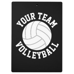 Volleyball Coach Custom Team Name and Colour Clipboard