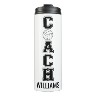 Volleyball coach custom thank you gift tumbler
