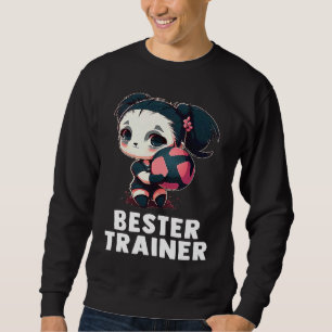 Volleyball coach  cute panda girl volleyball sweatshirt