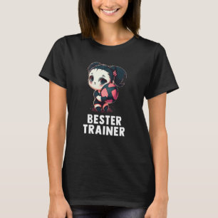 Volleyball coach cute panda girl volleyball T-Shirt