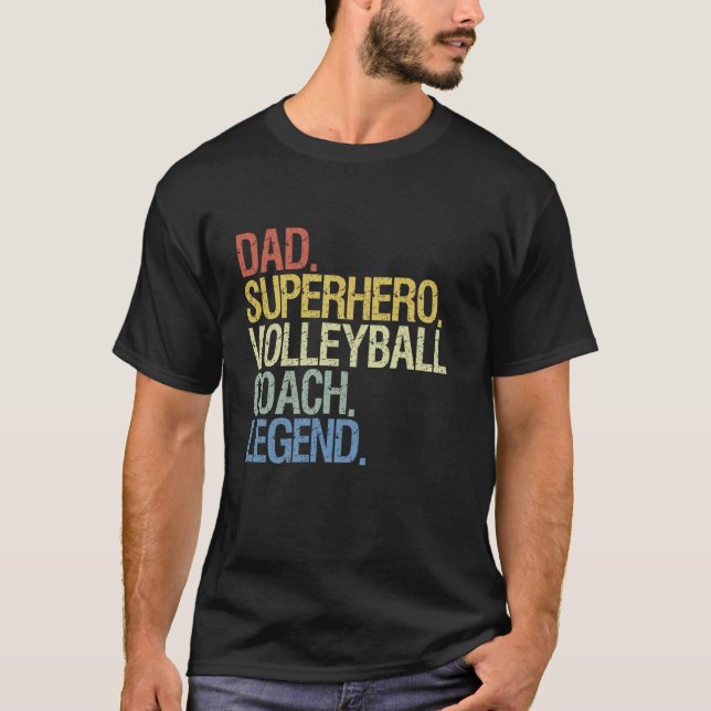 Volleyball coach dad  T-Shirt (Front)