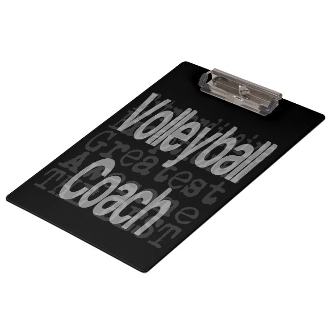 Volleyball Coach Extraordinaire Clipboard (Angled)