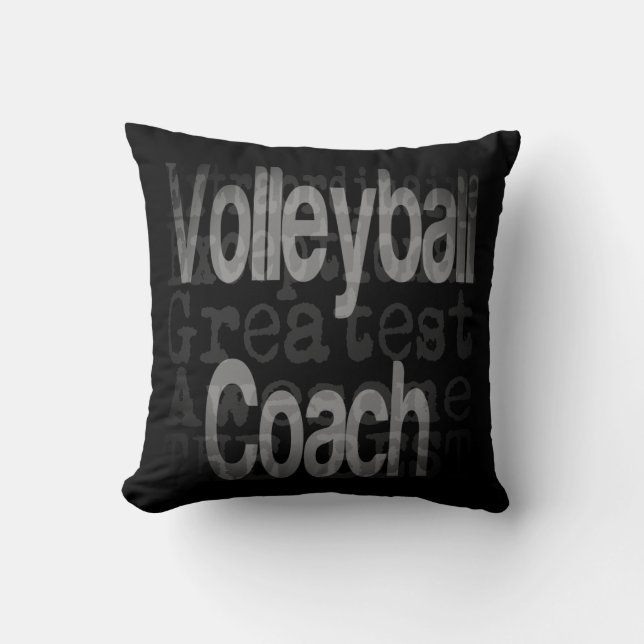 Volleyball Coach Extraordinaire Cushion (Front)