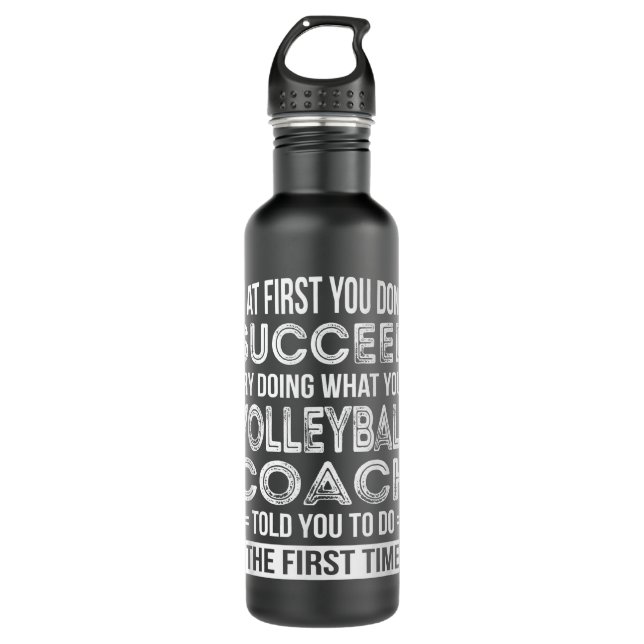 Volleyball Coach Gift  Funny Thank You Gift 710 Ml Water Bottle (Front)