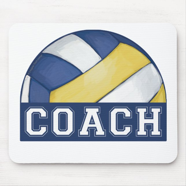Volleyball Coach Mousepad (Front)