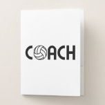 Volleyball Coach Pocket Folder<br><div class="desc">Gifts for Volleyball Coach</div>