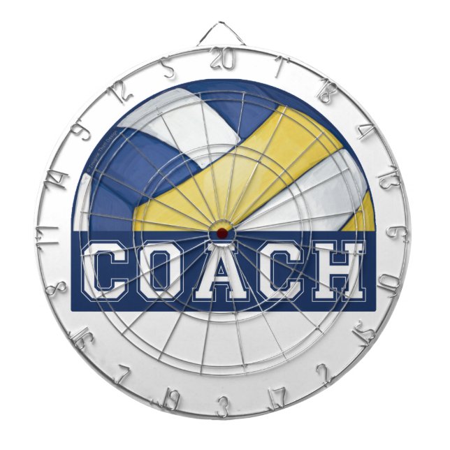 Volleyball Coach ProfiledInk Dart Board (Front)
