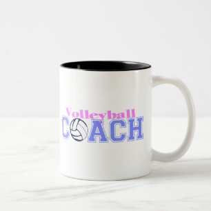 Volleyball Coach (Version B) Two-Tone Coffee Mug