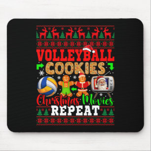 Volleyball Cookies Xmas Movies Repeat Costume Play Mouse Pad