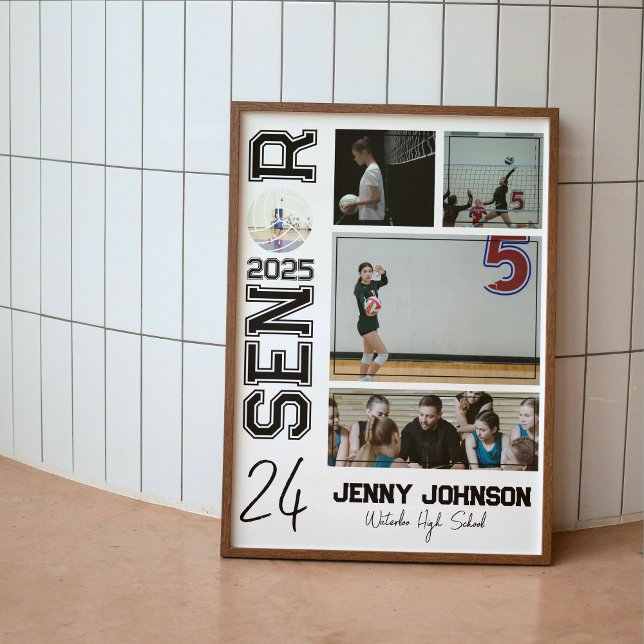 Volleyball Custom Senior Night Picture Poster (Creator Uploaded)