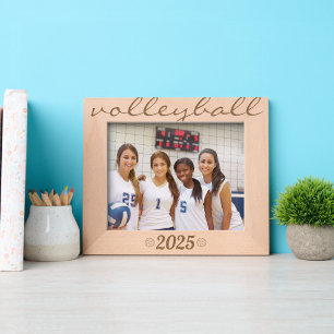 Volleyball custom year minimalist  etched frames