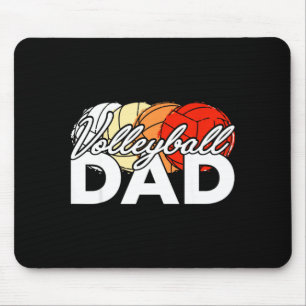 Volleyball dad daddy cool father's day men retro mouse pad