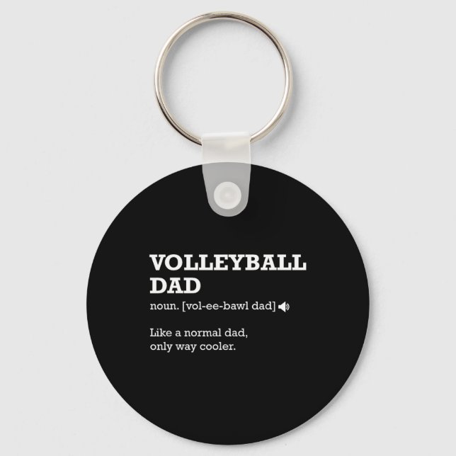 Volleyball Dad Definition  Key Ring (Front)