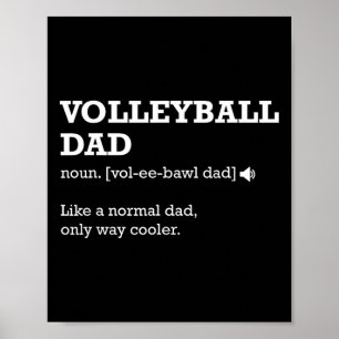 Volleyball Dad Definition  Poster