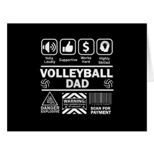 Volleyball Dad Funny Contents of Sports Father