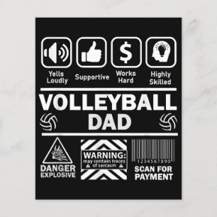 Volleyball Dad Funny Contents of Sports Father