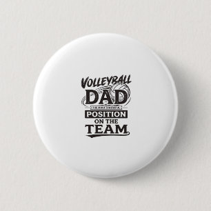 Volleyball Dad Funny Vintage Team Position Shirt_1 6 Cm Round Badge