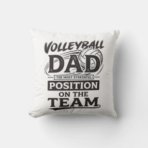 Volleyball Dad Funny Vintage Team Position Shirt_1 Cushion