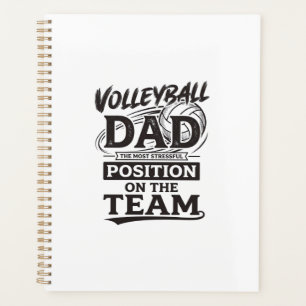 Volleyball Dad Funny Vintage Team Position Shirt_1 Planner