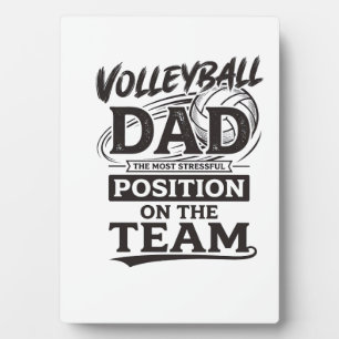 Volleyball Dad Funny Vintage Team Position Shirt_1 Plaque
